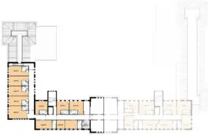 plattegrond van de eerste verdieping voor mensen met dementie in Tilburg