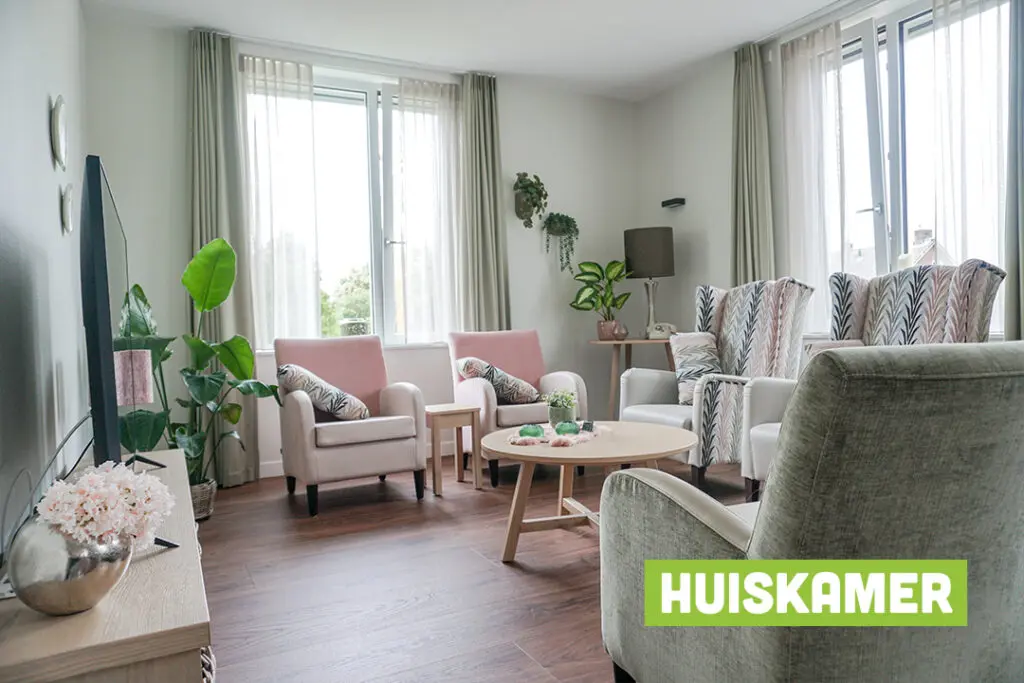 Een foto van Het Meidoornhuis van Dagelijks Leven waar mensen met dementie kleinschalig en betaalbaar wonen in een particuliere zorginstelling