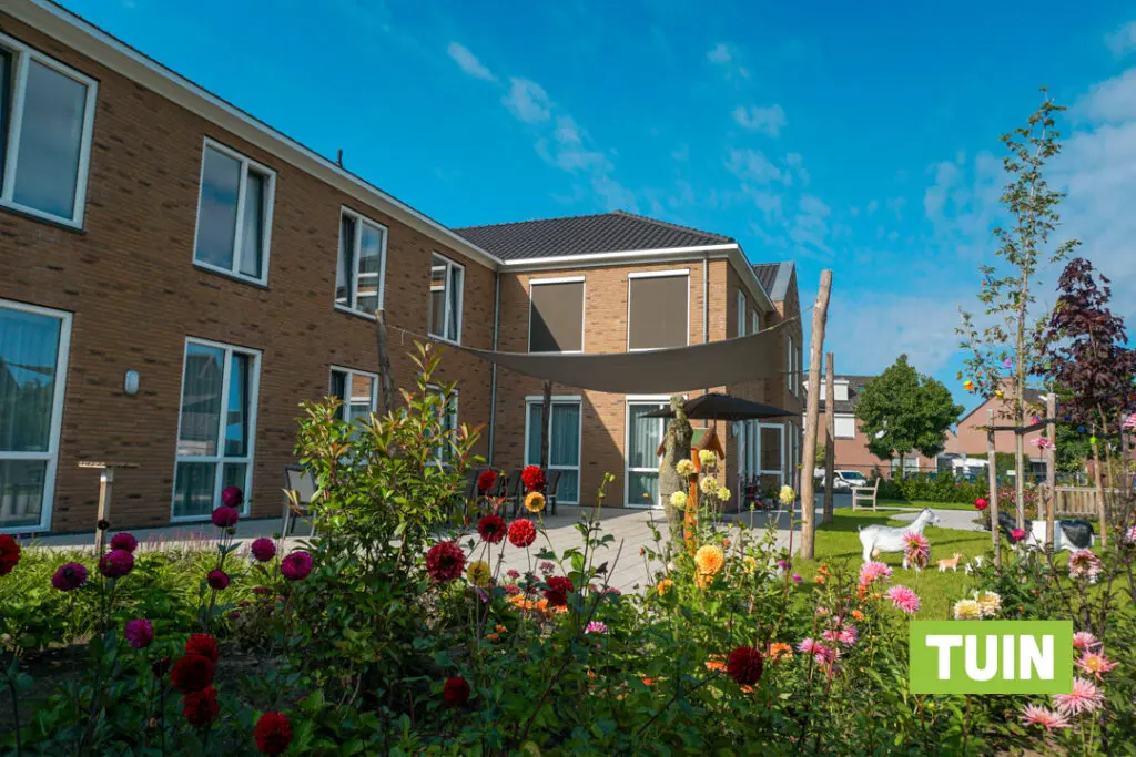 Een foto van Het Heiakkerhuis van Dagelijks Leven waar mensen met dementie kleinschalig en betaalbaar wonen in een particuliere zorginstelling