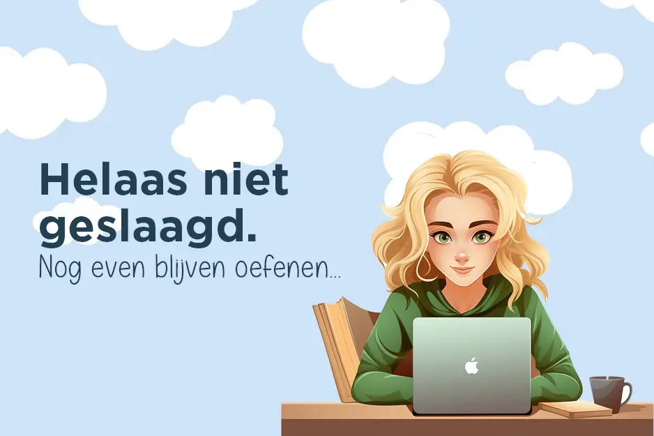 helpende niet geslaagd
