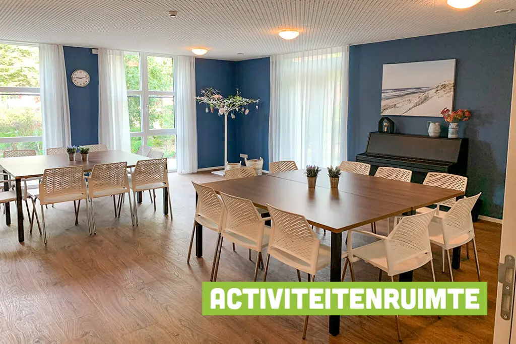 Sfeerimpressie van de activiteitenruimte voor mensen met dementie in Venray