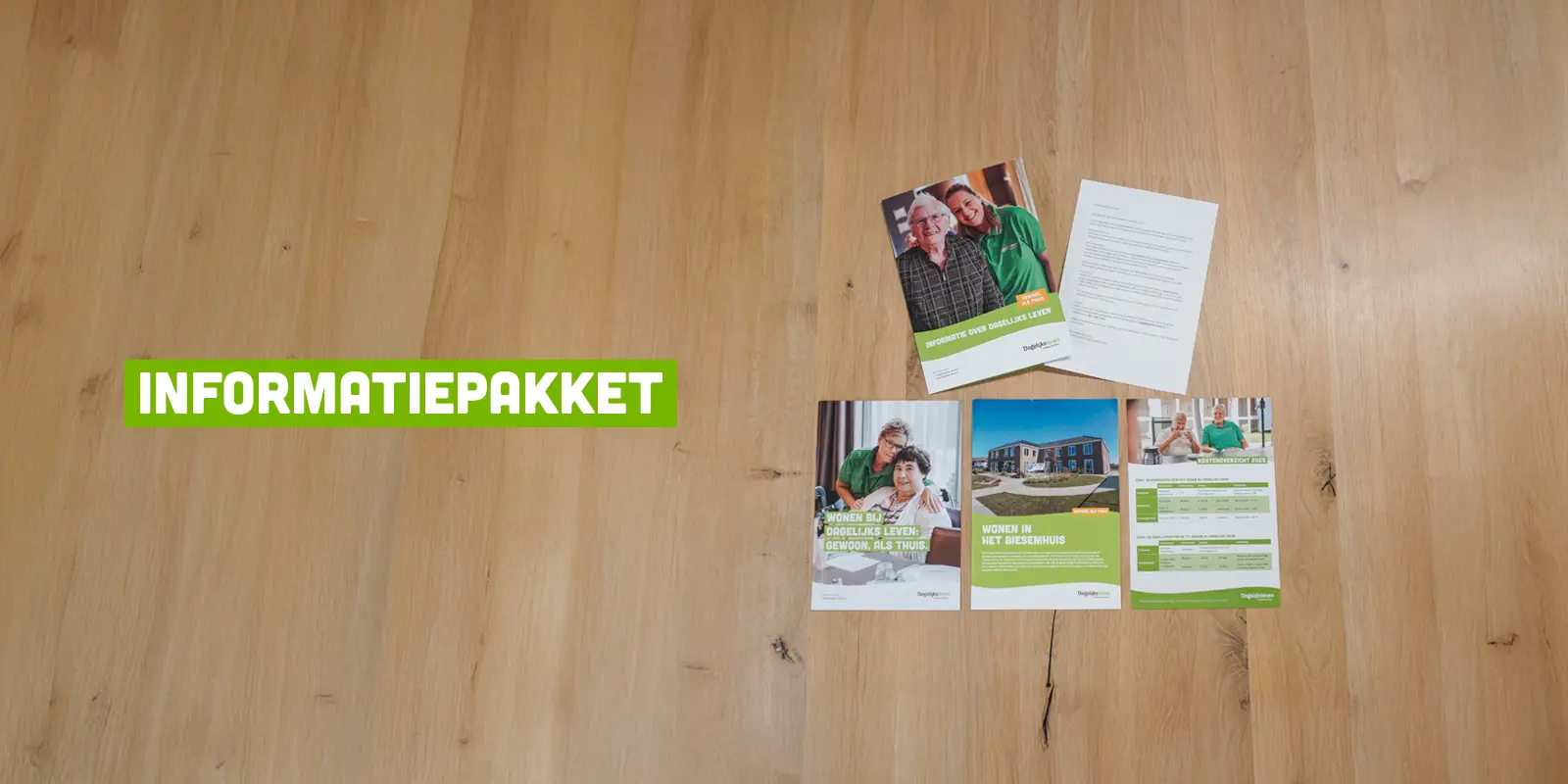 Een informatiepakket van Dagelijks Leven geeft inzicht in hoe wij werken en wat het kost
