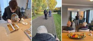 Foto's van fijne momenten in en rondom een van onze kleinschalige woonzorglocaties voor mensen met dementie.