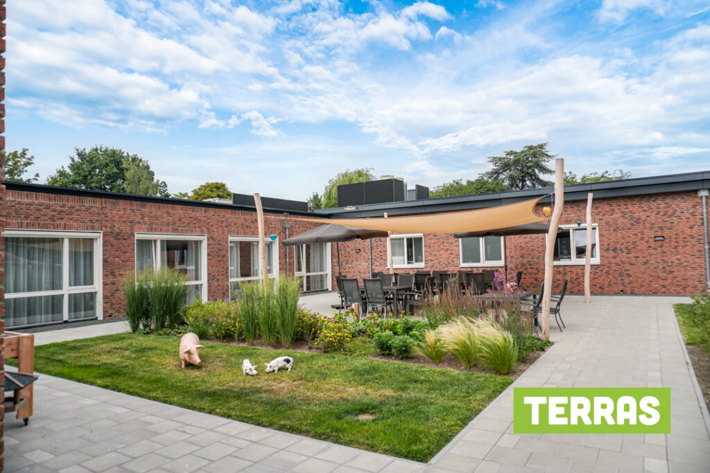 Terrashoekje bij Het Haringvliethuis voor mensen met dementie