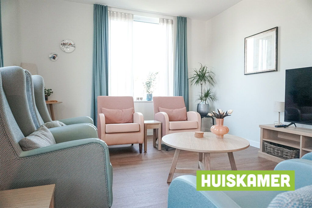 Sfeerimpressie van de tv-hoek in Het Berkelhuis in Eibergen