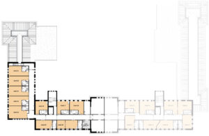 plattegrond van de eerste verdieping voor mensen met dementie in Tilburg