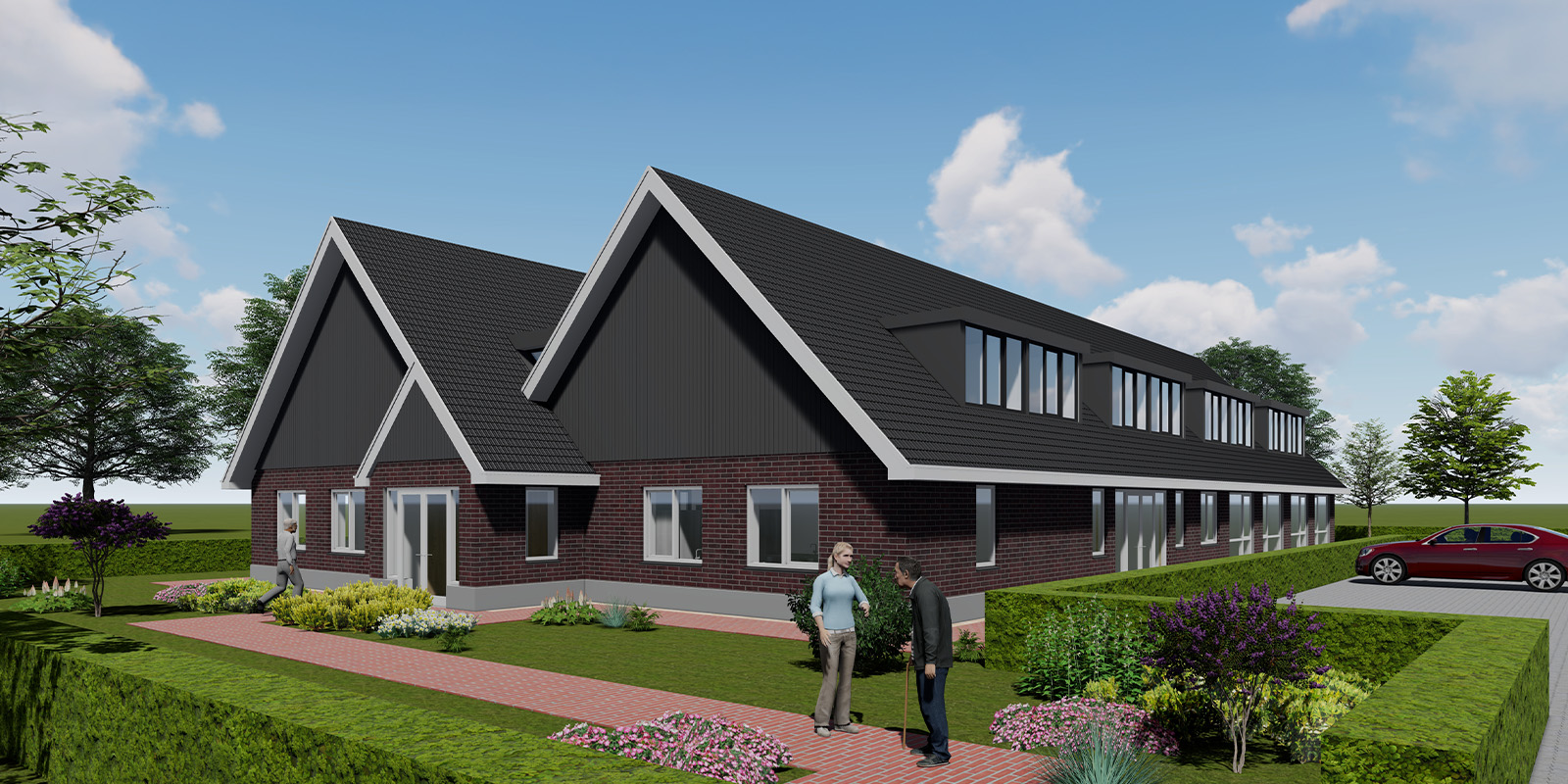 Huiselijke sfeer met eigen meubels in de studio van een bewoner met dementie in Hoofddorp.