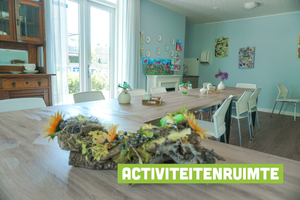 Sfeerimpressie van de activiteitenruimte voor mensen met dementie in Boskoop