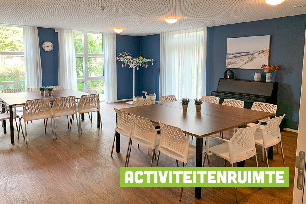 Sfeerimpressie van de activiteitenruimte voor mensen met dementie in Venray