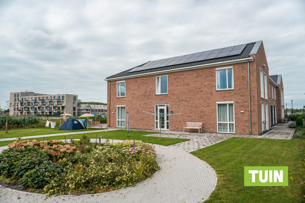 De tuin van Het Torenforthuis voor mensen met dementie in Culemborg